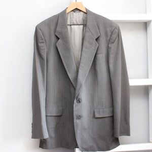 Christian Dior Monsieur Vintage 90's Gray Pure Wool Men's Blazer Size 42L​​